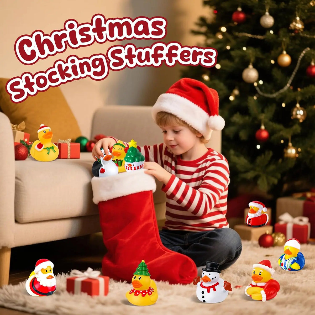 Kerst Badeendjes - 12-100 stuks voor kinderen, perfect voor decoratie 3