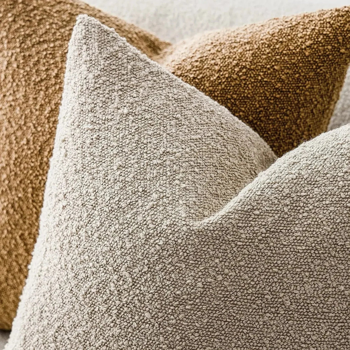 Kissenhülle aus Bouclé