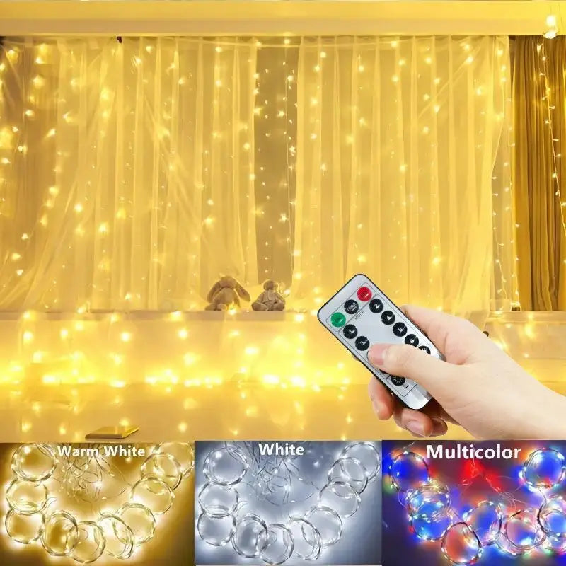 LED-gordijnlicht met Afstandsbediening - 3/4/6m USB Verlichting voor Sfeervolle Decoratie 1