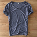 Leichtes Leinen V-Ausschnitt Shirt Herren – Atmungsaktiv & Sommerlich – Thilo 10
