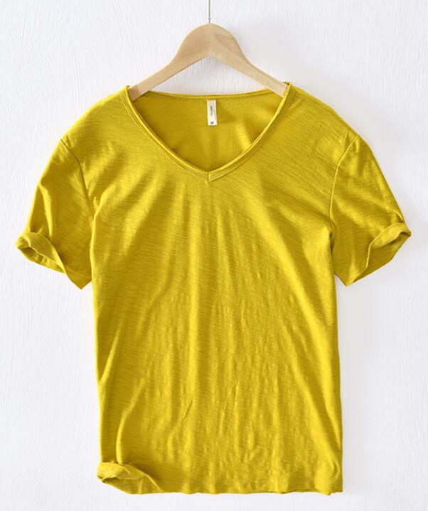 Leichtes Leinen V-Ausschnitt Shirt Herren – Atmungsaktiv & Sommerlich – Thilo 11