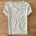 Leichtes Leinen V-Ausschnitt Shirt Herren – Atmungsaktiv & Sommerlich – Thilo 5