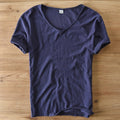 Leichtes Leinen V-Ausschnitt Shirt Herren – Atmungsaktiv & Sommerlich – Thilo 6
