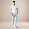 Leinen-Sommerhose für Herren, normale Passform, atmungsaktives Material, elastischer Bund 6