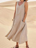 Leinenkleid mit Taschen - Lina 0
