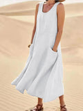 Leinenkleid mit Taschen - Lina 1