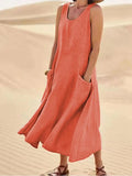 Leinenkleid mit Taschen - Lina 3