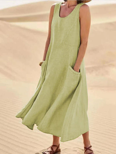 Leinenkleid mit Taschen - Lina 6