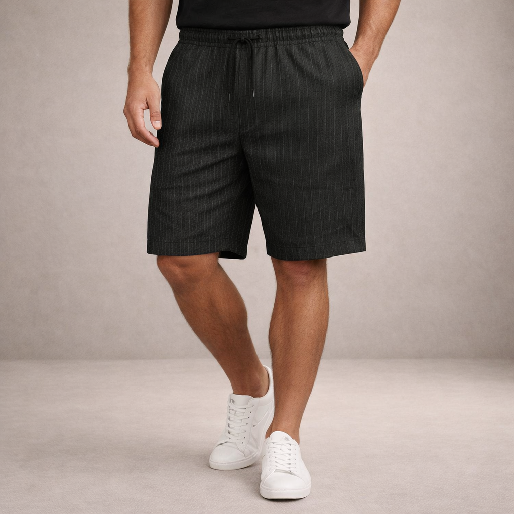 Leinenshorts für Herren, normale Passform, atmungsaktiv, Sommer, Freizeit 10