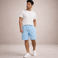 Leinenshorts für Herren, normale Passform, atmungsaktiv, Sommer, Freizeit 4