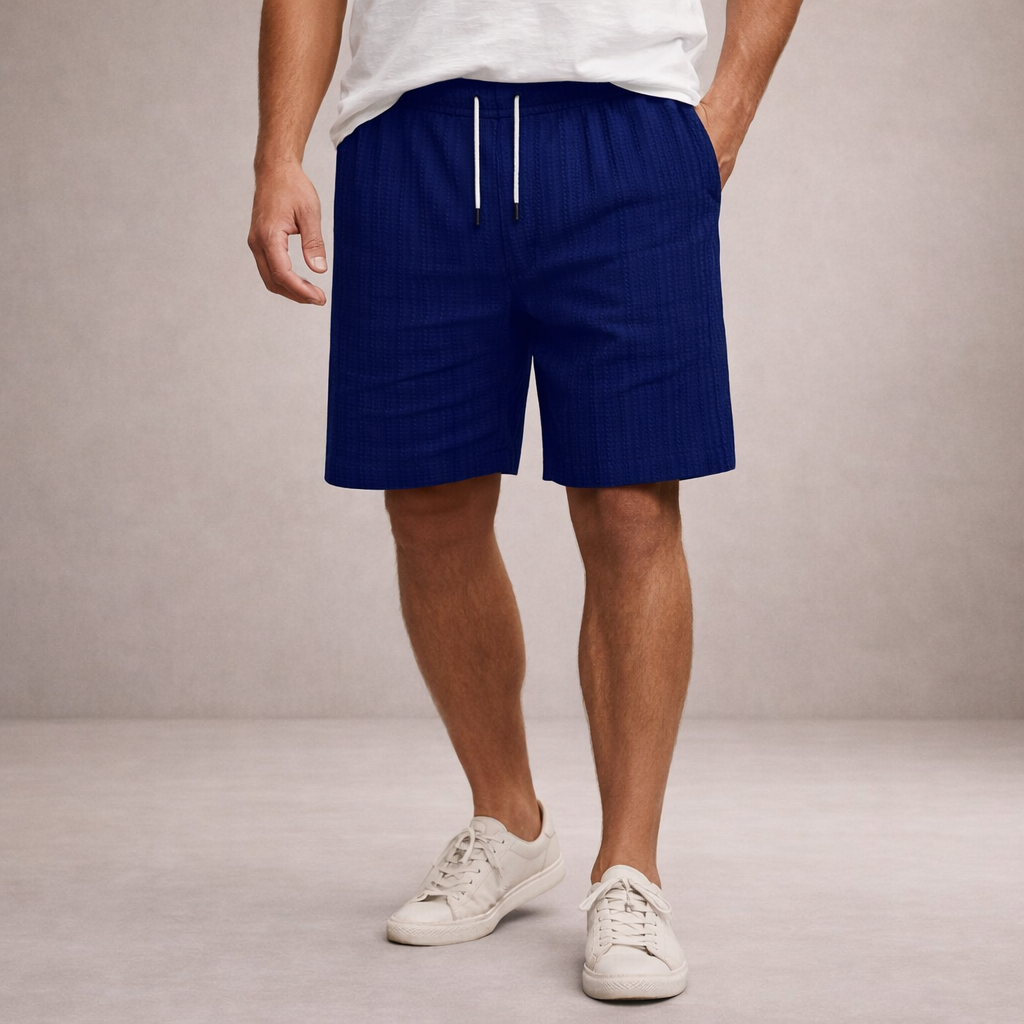 Leinenshorts für Herren, normale Passform, atmungsaktiv, Sommer, Freizeit 7