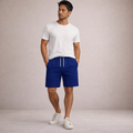 Leinenshorts für Herren, normale Passform, atmungsaktiv, Sommer, Freizeit 8