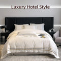 Luxuriöses Bettwäsche-Set aus 100 % ägyptischer Baumwolle mit Stickerei im Hotelstil, bestehend aus Bettbezug, Spannbettlaken und Kissenbezug (Queen- und Kingsize-Größe). 5