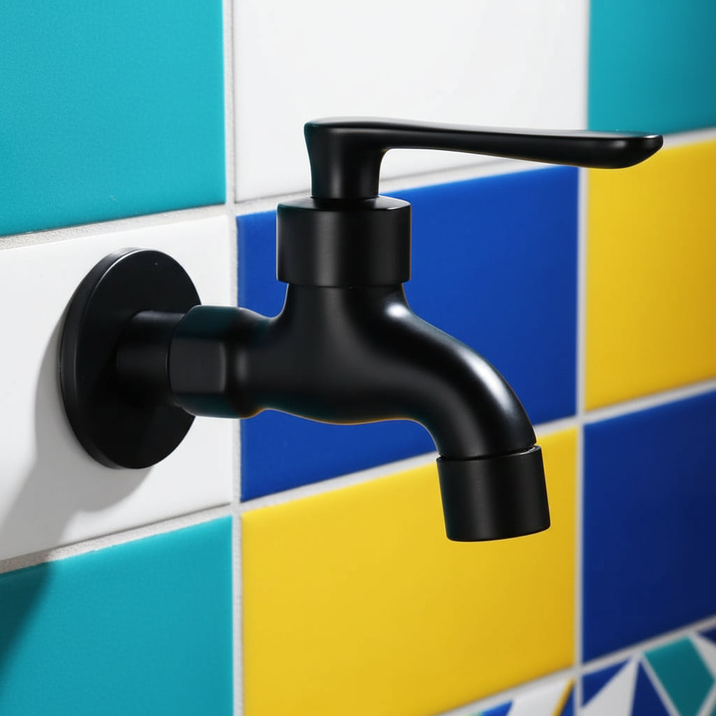 MATTEFLOW – Wandarmatur in Mattschwarz für Küche, Bad und Außenbereich 5