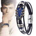 MUSIKSTRUM – Lederarmband mit Gitarrenmotiv 7