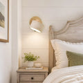 Maris Adjustable Travertine Wood Wall Sconce 2