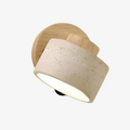 Maris Adjustable Travertine Wood Wall Sconce 5