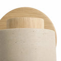 Maris Adjustable Travertine Wood Wall Sconce 8