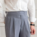 Men's Gurkha Trousers with High Waist – Isauro 3