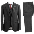 Michael - 3-Piece Herringbone-Patterned Suit 1