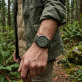 Militäruhr mit Nylonarmband, wasserfest bis 30 m, schlagfest, leuchtende Zeiger 2