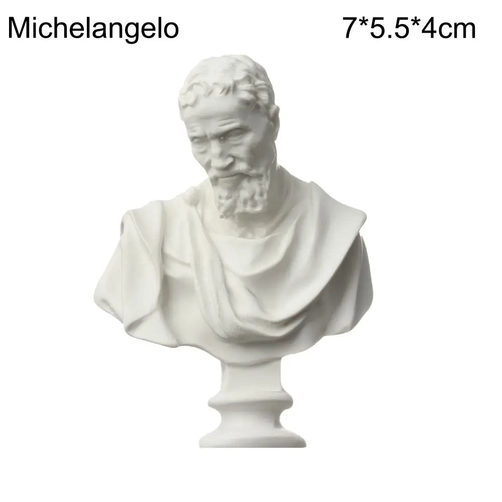 Mini-Gipsbüste 5-7 cm – Odyssee-Büste als Dekorationsgeschenk 16