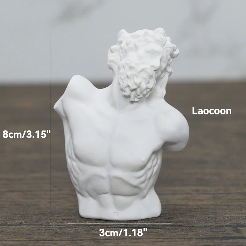 Miniaturbüste der griechischen Mythologie – Hermes-Büste als Dekorationsgeschenk 14