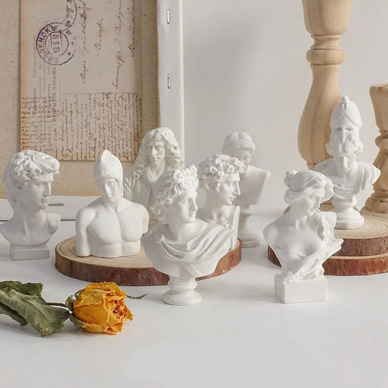 Miniaturbüste der griechischen Mythologie – Hermes-Büste als Dekorationsgeschenk 3