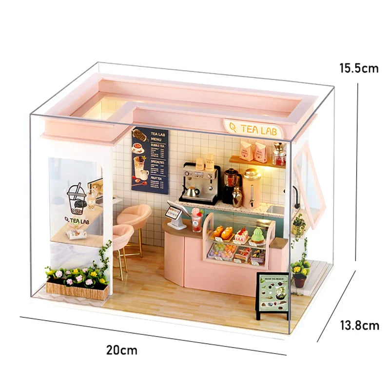 Miniatuur Poppenhuis – DIY Houten Speelgoed met Meubels voor Kinderen vanaf 8 Jaar 7