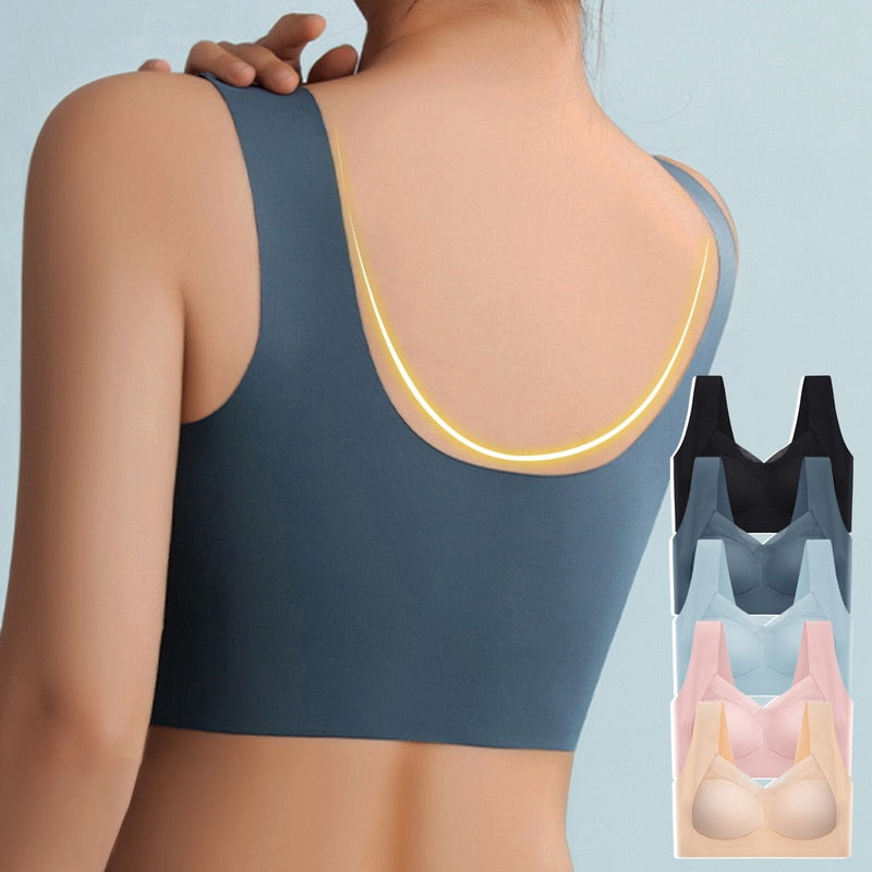 Nahtloser Damen Komfort-BH ohne Bügel | atmungsaktiv & dehnbar | 360°-Support mit geformten Cups | Größen S–XXXL 1