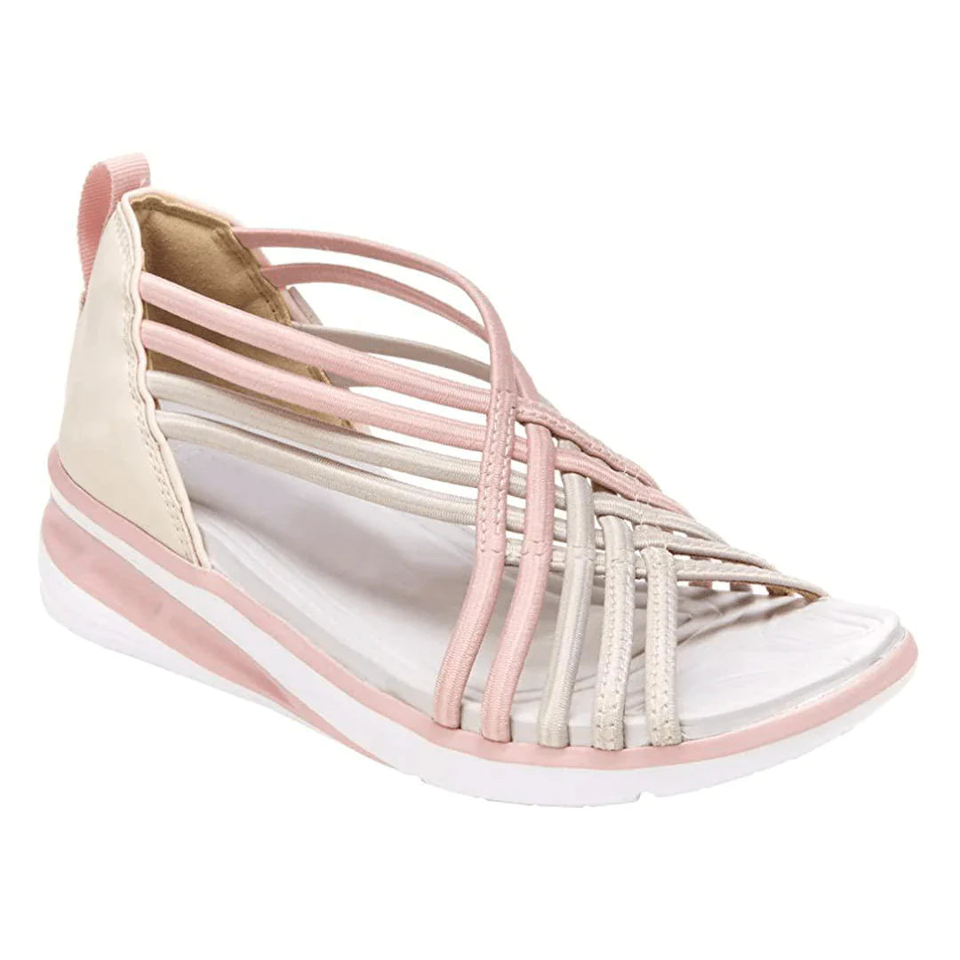 Orthopädische Damen Sommersandalen mit Gladiator-Design | Leicht & wasserdicht | 4,5 cm Absatz, rutschfest, Größen 35–43 1