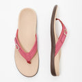 Orthopädische Damen Sommersandalen mit ergonomischem Fußbett | Rutschfest & bequem | 3-Zonen-Support, EU 35–42, Farbenwahl 0