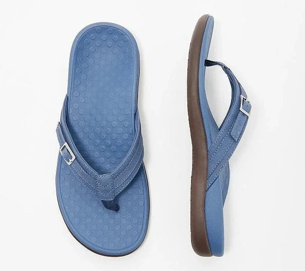 Orthopädische Damen Sommersandalen mit ergonomischem Fußbett | Rutschfest & bequem | 3-Zonen-Support, EU 35–42, Farbenwahl 1