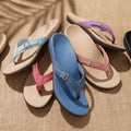 Orthopädische Damen Sommersandalen mit ergonomischem Fußbett | Rutschfest & bequem | 3-Zonen-Support, EU 35–42, Farbenwahl 5