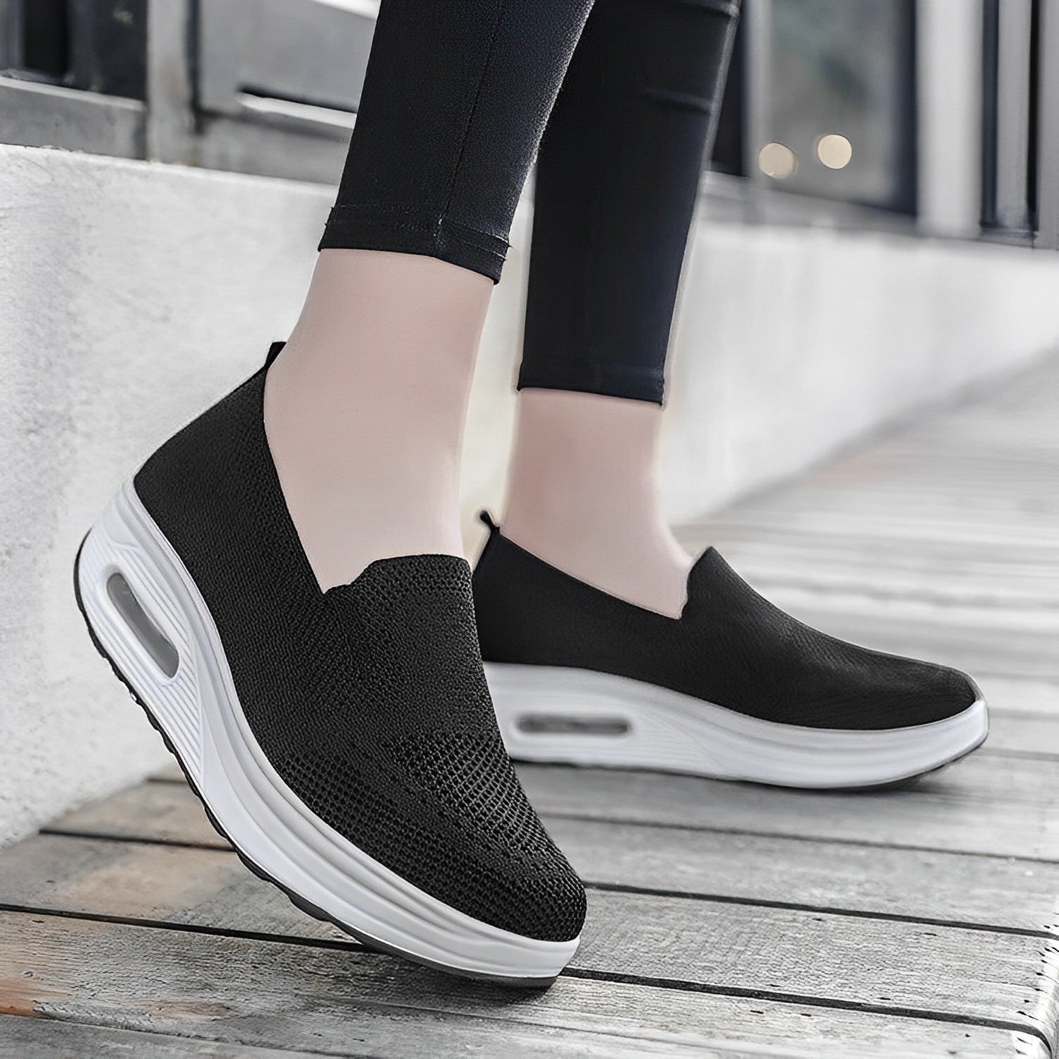 Orthopädische Sneakers Damen atmungsaktiv & weich | Stoßdämpfende Sohle für ganztägigen Komfort | Einfaches Anziehen, EU 34–46 5