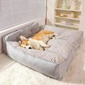 Orthopädisches Hundebett mit Waschbarem Kissen, Extra Dicke Polsterung, Ideal für Große und Kleine Hunde 0