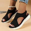 Orthopedische sport sandalen met gewatteerd breiwerk 0