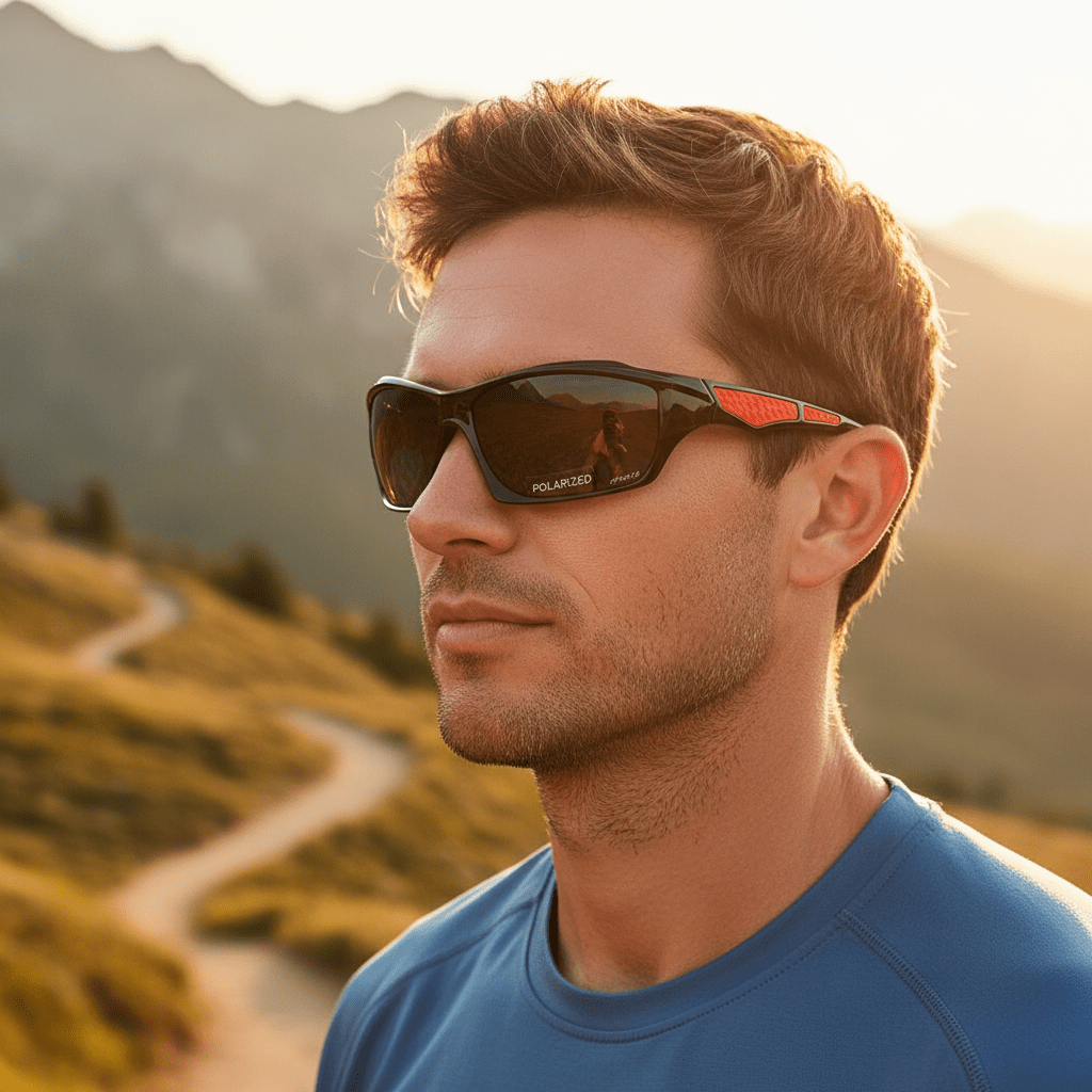 Polarisierte Sonnenbrille – UV400 Schutz & Leichtes Rundes Design 0