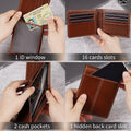Premium RFID-Blocking Leather Bifold Wallet for Men - SlimArmor 7