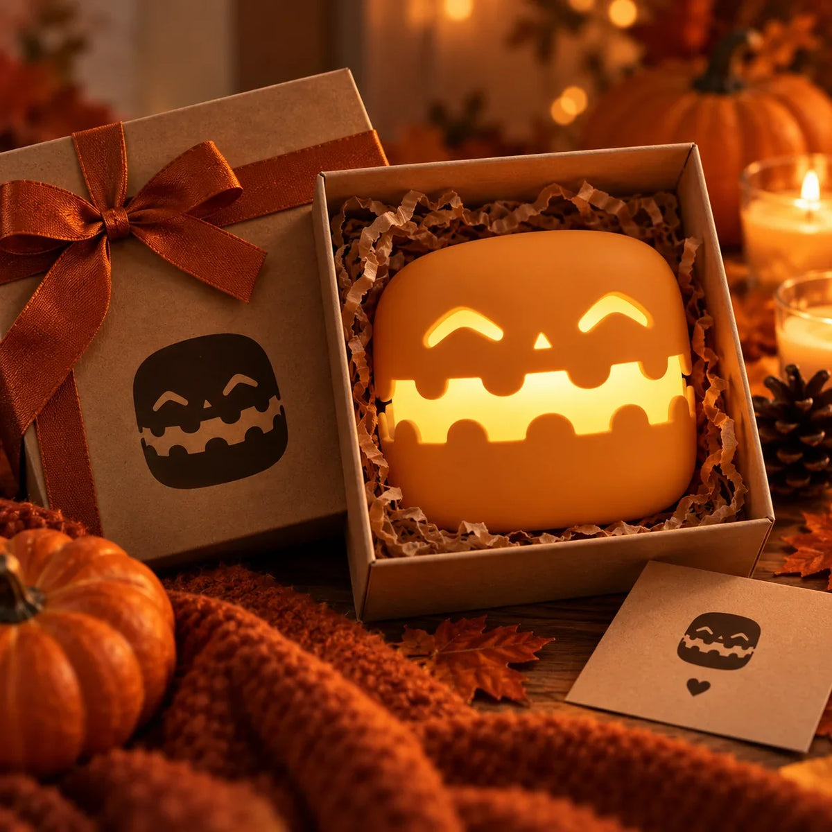 Pumpkin Glow LED Night Light 6