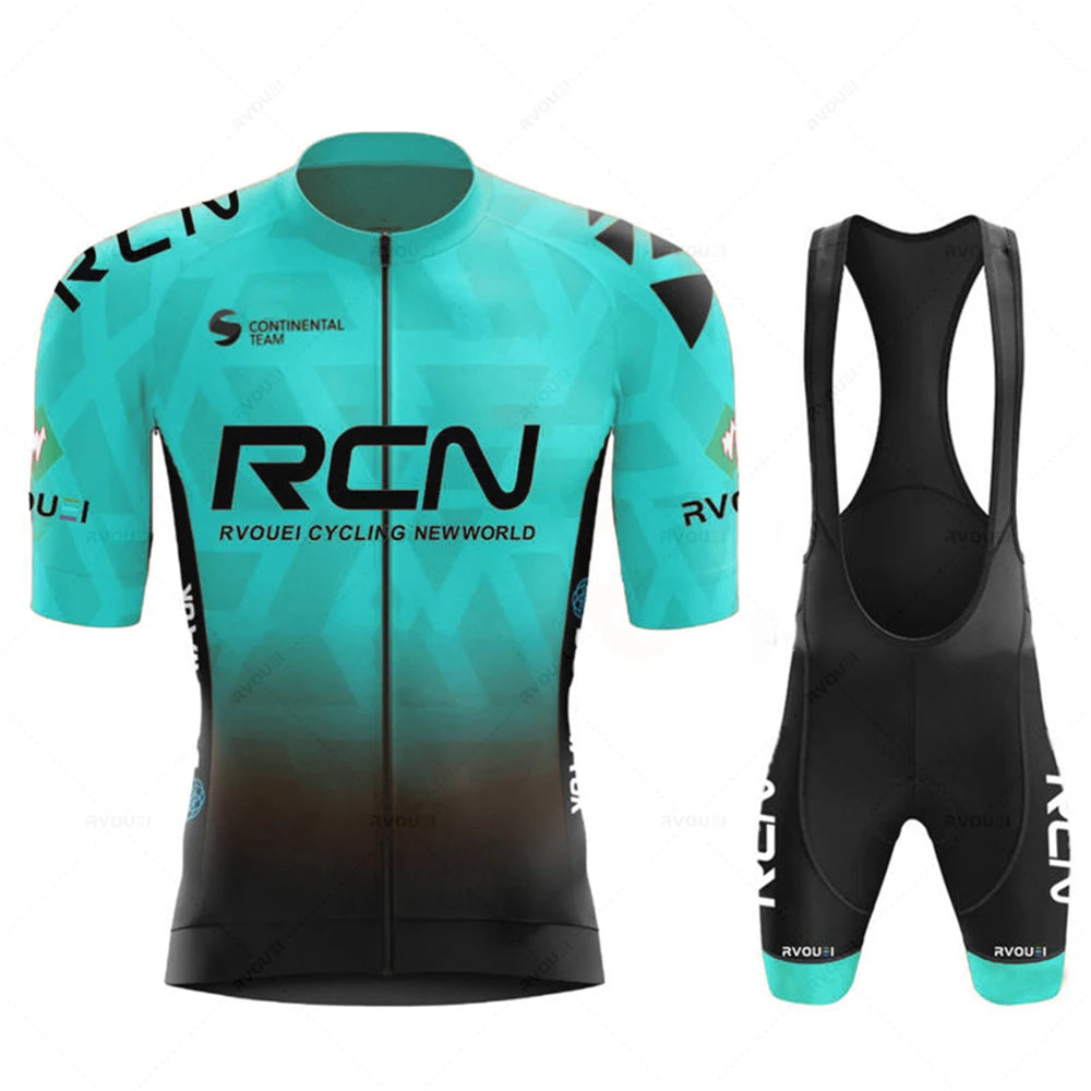Radtrikot Set Herren – Atmungsaktiv, Leicht, Schnell Trocknend, Elastische Passform 1