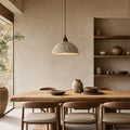 Riven Wabi-Sabi Travertine Stone Pendant Light 1