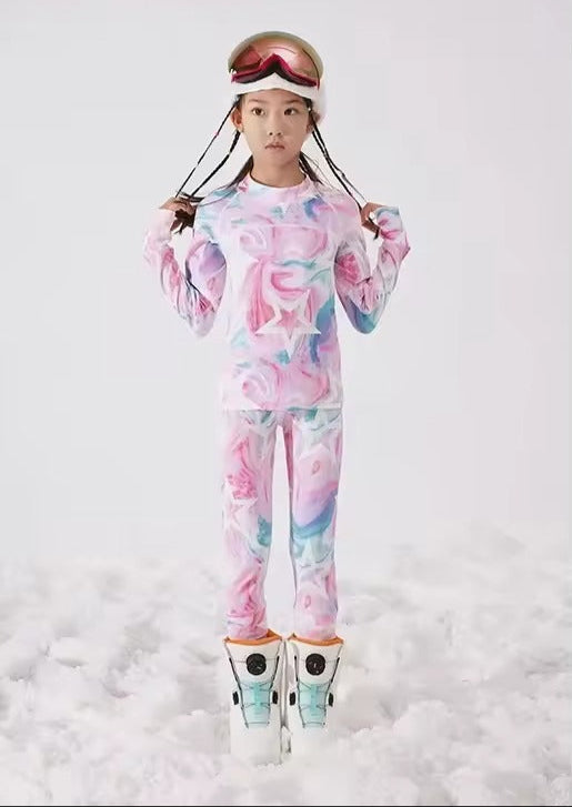 Ensemble de sous-vêtements thermiques pour enfants | Chaud et confortable par temps froid
