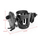 Cup holder with movable mount for mobile phones