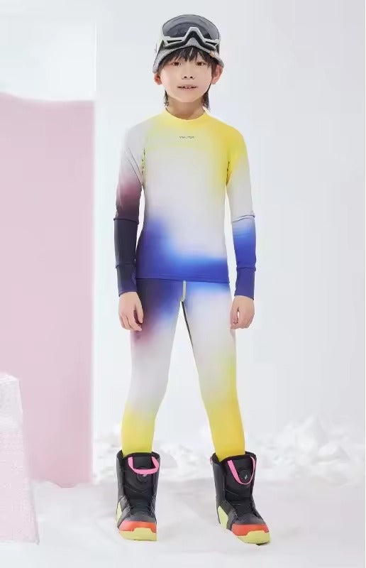 Ensemble de sous-vêtements thermiques pour enfants | Chaud et confortable par temps froid