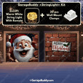 Santa's Surprise Christmas Garage Door Cover - Easy Installation Holiday Decor 10