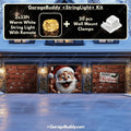 Santa's Surprise Christmas Garage Door Cover - Easy Installation Holiday Decor 11