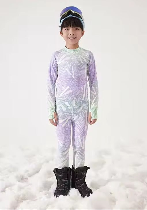 Ensemble de sous-vêtements thermiques pour enfants | Chaud et confortable par temps froid