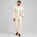 Slim-fit Heren Kostuum met Blazer en Pantalon voor Bruiloften en Formele Gelegenheden 2