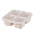 Snackbox mit 4 Fächern, BPA-frei und transparentem Deckel, wiederverwendbar 7